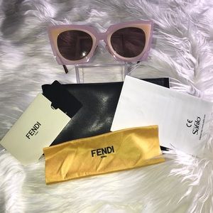 Fendi Light Pink Cat Eye Sunglasses